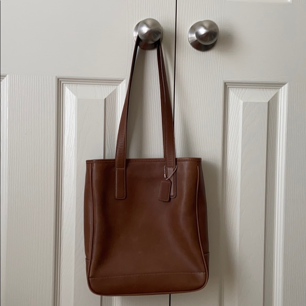 Authentic genuine leather Coach handbag